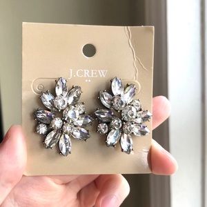 JCrew 3D Studs Crystal Earrings
